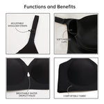 Ladies' Winter Bralettes | 3D Soft Air Support, Women's Seamless Wireless Sports Bras - Push-Up Design Everyday Basic Bras
