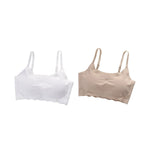 2Pcs/Set Push-Up Bras For Women Tube Top Seamless Underwear No Steel Ring Soft Support Bra Female Breathable Sexy Lingerie