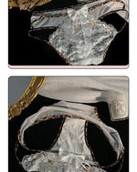 White Tea's Bell Sexy Lace Underwear Women's Pure Desire Breathable Me Hollow e Pants Low Waist Cotton