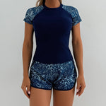 Print Two Pieces Swimsuits Shorts High Waisted Swimwear Female Tankini Sets Beach Wear Bathing Surfing Suit Women Swimming Suit