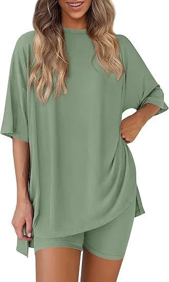 Plus Size 3XL Sleepwear Summer New Fashion Casual Loose Women Pajama Set Pijamas Feminino Women Pajamas Set Pijamas De Mujer