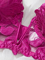 Floral Valentine Charming Brief Panty Underwear Sexy Nighty Fancy V Underwear Brief Set for Lady
