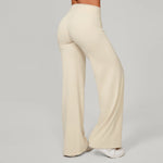 Women Straight Yoga Leg Bottoms Soft Stretchy Fabric Women's Yoga Pants GYM Sweat-Wicking Properties Running Sport Trousers