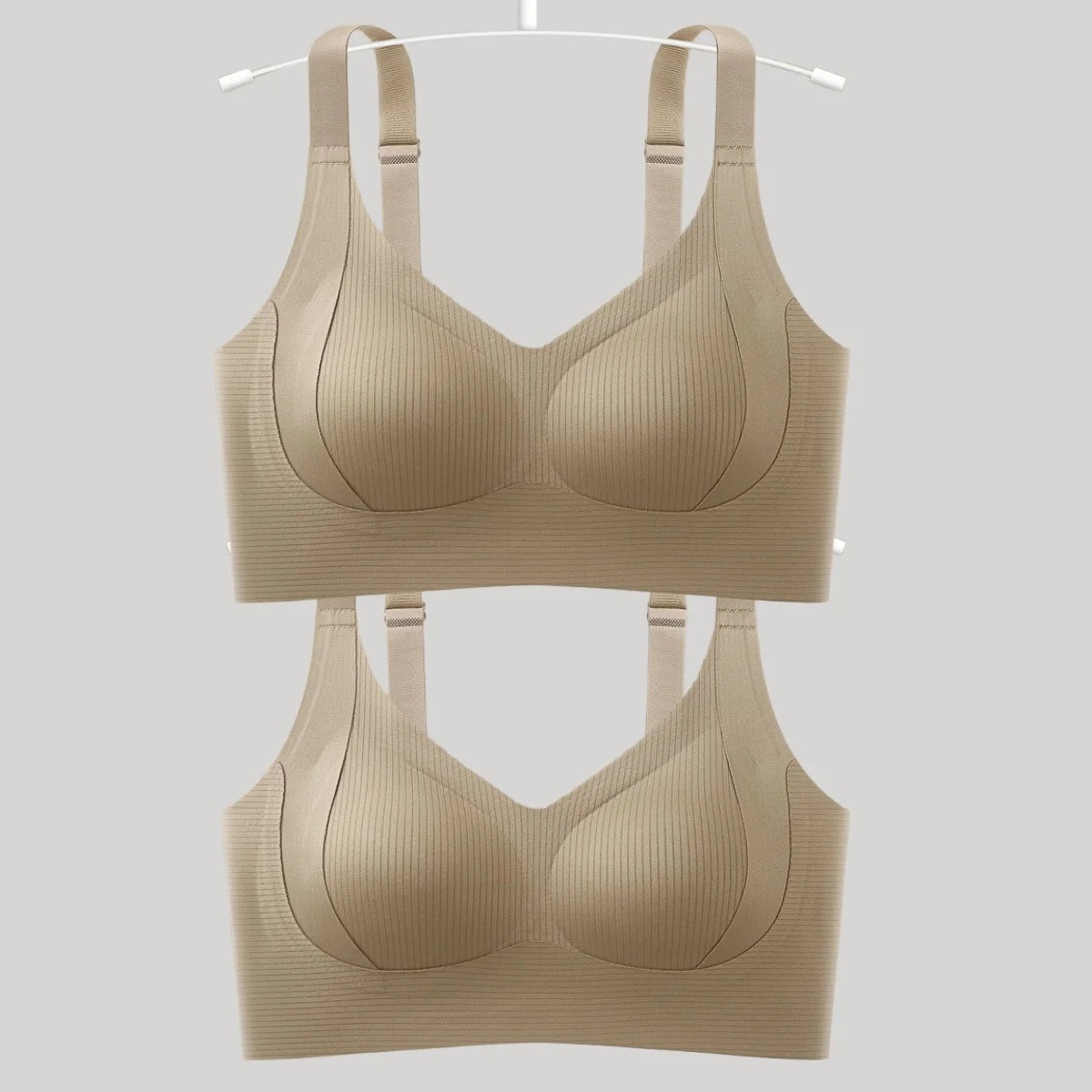 2Pcs/Set Plus Size Padded Bras For Women Push-Up Bra Wide Straps Seamless Underwear Non-wire Bra Female Comfy Intimates M-4XL