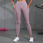 1/2 Pcs Super Soft Sports Leggings With Pockets For Women High Waisted Workout Yoga Running Push Up Fitness Tight Pants Women's