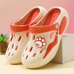 2026 Summer Sandals For Women Platform Shoes Thick Sole Cute DIY Paw Girls Street Beach Slippers Soft EVA Female Fashion Clogs