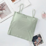 Seamless Bra Summer Tube Tops Women Crop Tops with Removable Pads Sexy Lingerie Invisible Top