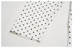 New Summer Women White Polka Dot Print Yoga Sets Hanging Neck Slim Sport Vest High Waist Mid Pants Gym Two-piece Workout Clothes