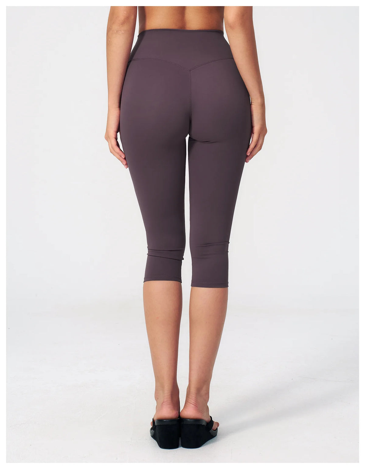 Yoga Pants Women Cropped Pants Sports Pants Fitness Leggings Tights Breathable Quick-drying High Waist Running Workout Pants