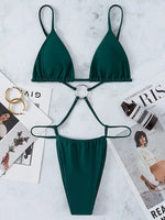 High Cut Out G String Female Swimwear One Piece Swimsuit Women Mini Micro Thong Monokini Bather Backless Bathing Suit Swim Wear