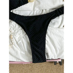 Wrinkled Crinkled Halter Bikini Female Swimsuit Women Swimwear Two-pieces Bikini set Brazilian Bather Bathing Suit Swim V8134
