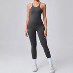 Women's Yoga Jumpsuits Sports Fitness Hip-lifting Cross Beauty Back Adjustable Straps One-piece Training Workout Gym Bodysuits