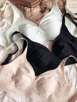 Summer Thin Cup Women Seamless Underwear Sexy Push Up Bra French Ice Silk Comfort Breathable Bralette Intimates Japan Lingerie