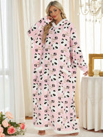 New 120/150cm Winter Thick Blanket Extra Plush Hoodie Lengthened Large Pocket Imitation Cashmere Home Coat Fleece TV Blanket 1pc