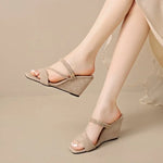 Summer Square Toe Sexy Comfortable Non-slip Wedge Sandals Fashion NewCasual Sandals for Women