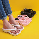 Thick Sole Wedges Flip Flops For Women 2025 Summer ClipPlatform Sandals Woman Non-slip Beach Slippers Girls Outdoor Slides