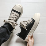 2025 Big Size 44 Women's Platform Skate Shoes Fashion Summer Black Pink Red Lace-up Men Sporty Vulcanize Casual Flat Shoes