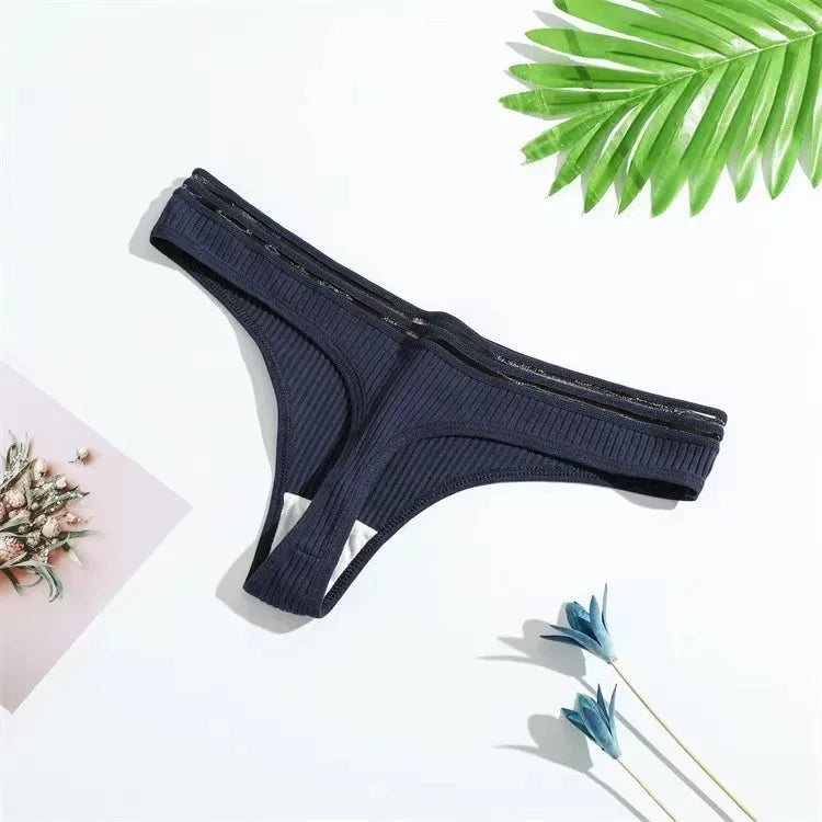 Sexy Lace Thong Cotton women Sexy Underwear comfortable breathable Suitable Suitable for daily wear Low waisted hip lifting W136