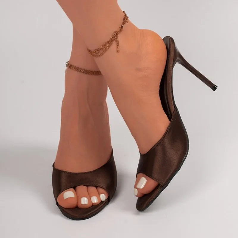 2026Women's Sandals Fashion Open Toe Comfortable Slides Dress Shoes High Heels Slippers