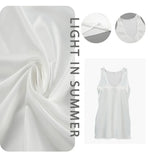 Light Luxury Comfortable Women U-neck Vest Top 2025 Spring and Summer Girls Breathable Soft Satin Lining Sleeveless Inside Top