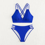 Push Up Bikinis Swimwear Swimsuit Women Brazilian Bikinis Set Black Bathing Suit Padded 2025 Halter Beachwear Swimming Suit S