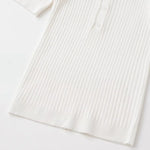 Fashion Casual Short-sleeve Collar Knit Shirt Women White Shirt Short Sleeve Button Down Casual Top For Summer Daily Wear O9JO