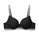 2025 Women's Plus Size T-Shirt Bra Letter Seamless Embroidery Sport Everyday Bra 70-100 C D E F G Push-up Bra SWD9073