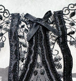 Women's New Floral Embroidered See-Through Mesh Lingerie 4-Piece Set - Sexy Underwear for Special Nights