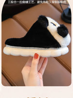 Cartoon Panda Plush Pajamas Robes Anime Adult Nightgown Winter Long Sleeve Night Dress Halloween Party Comfy Kawaii Girl Slipper