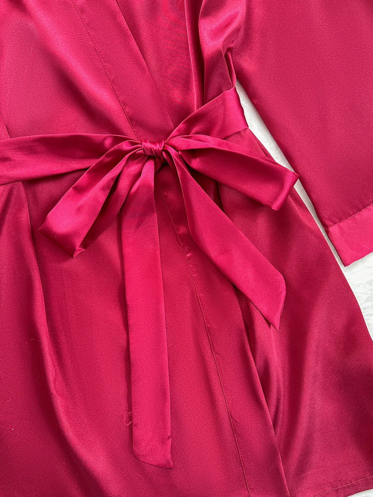 Simple Women's Robe Solid Color V Neck Belted Bathrobe Comfortable Casual Sleepwear Loungewear for Various Occasions