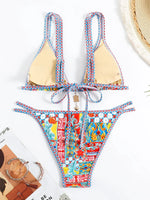 Floral Printed Bikinis 2026 Brazilian Bikini Women Swimwear Female Swimsuit Two-pieces Bikini Set Bathing Suit Swim Beach Wear