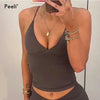 V Neck Gym Top Longline Yoga Tops Women Clothes Thin Strap Sports Shirts High Elastic Workout Vest Push Up Fitness Tank Top Yoga