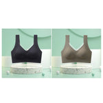 2Pcs/Set Women's Seamless Bras For Women Underwear Wireless No Steel Ring Fitness Solid Color Underwear Sexy Lingerie