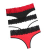 3pcs/pack Low Waist Floral Fashion Sexy Lace Women Panties Underwear Elegant Sexy Lingerie Breathable Comfortable Lady Briefs