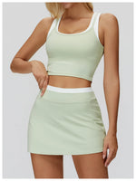 Color Blocked Fitness Bra Workout Tops Gym Underwear Fitness Sports Bras Athletic Sport Bra Women Backless Gym Yoga Crop Top