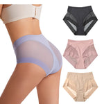 Seamless Panties Women High Rise Panty Tummy Control Briefs Butt Lifter Shapewear Sexy Lingerie Ice Silk Underwear S-3XL