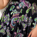 Women Plus Size Summer Two Piece Tankini Set Paisley Print Quick Dry Modest Swimwear Sexy Ruffle Trim Sleeveless Top With Bottom