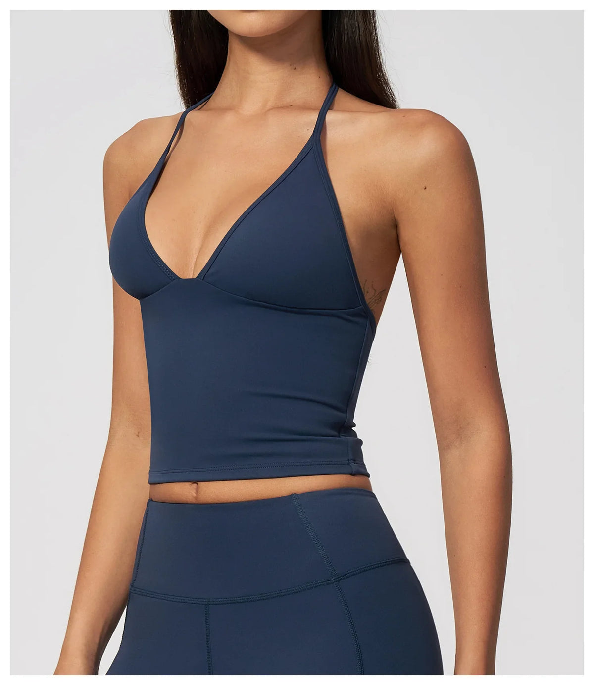 Sexy V Neck Yoga Vest Women Quick Dry Shockproof Slimming Sports Tank Top Cloud Feeling Sanded Workout Fitness Running Vest