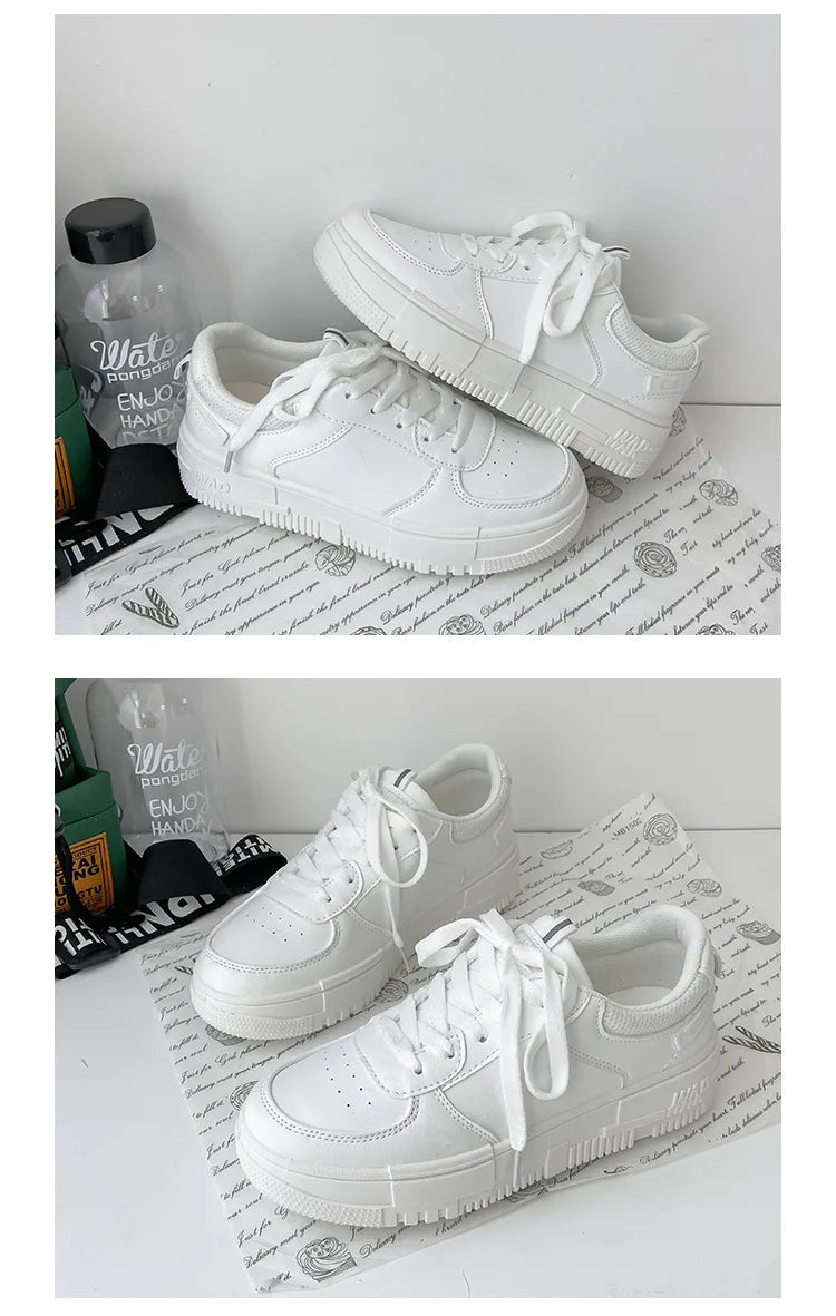 2022 Fashion Spring New Designer Hot Sale White Shoes Female Platform Sneakers Women Tenis Feminino Casual Female Shoes Woman