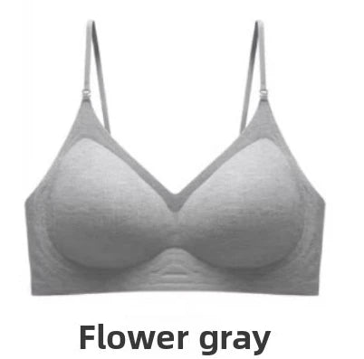 Japan Style Seamless V-Neck Halter Bra Small Bust Petite Straps Open Back Sexy Underwear Women One Piece Comfort Fit Daily Wear