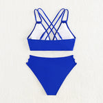 Push Up Bikinis Swimwear Swimsuit Women Brazilian Bikinis Set Black Bathing Suit Padded 2025 Halter Beachwear Swimming Suit S