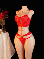 Cosplay Underwear Set Adult Sexual SM Lace UpBras Sets See-through Mesh Bodysuit Erotic Costumes Sexy Bra Luxury Lingerie Set