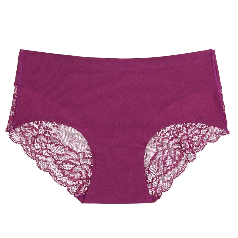 1Pc Sexy Lace Panties Summer Sexy Underwear Transparent Lace Panties For Women Comfort Cotton Crotch Panty Lingerie M-XXL