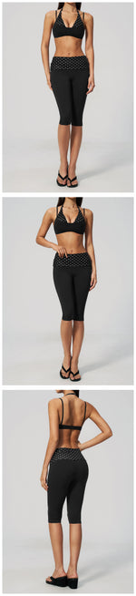 Yoga Set 2PCS Fitness Set Women's Tracksuit Sports Outfits Workout Clothes Female Running Capri Pants Gym Suit Athletic Wear