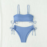 Sexy Bandeau Bikinis 2025 Women Brazilian Swimwear Female Swimsuit Two Pieces Bikini Set Bather Bathing Suits Girls Beach Wear