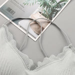 Lace Bra Top Sexy Lingerie Backless Bras for Women Comfort Bra Top Seamless Underwear Crop Top