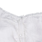 Phantasy Y2K Women Tops White Lace T-Shirt Button Tees Vintage French Style Tops 2025 Spring Summer Tops Female Streetwear