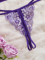 Women Floral Underwear Set, Bra And Thong Sets, Women Clothing, Valentine's Day Gift