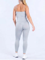 NCLAGEN Yoga Sets Women 2 Piece Gym Clothes Defy Longline Strappy Top And Defy Leggings Fitness Suit Pilates Workout Sportswear