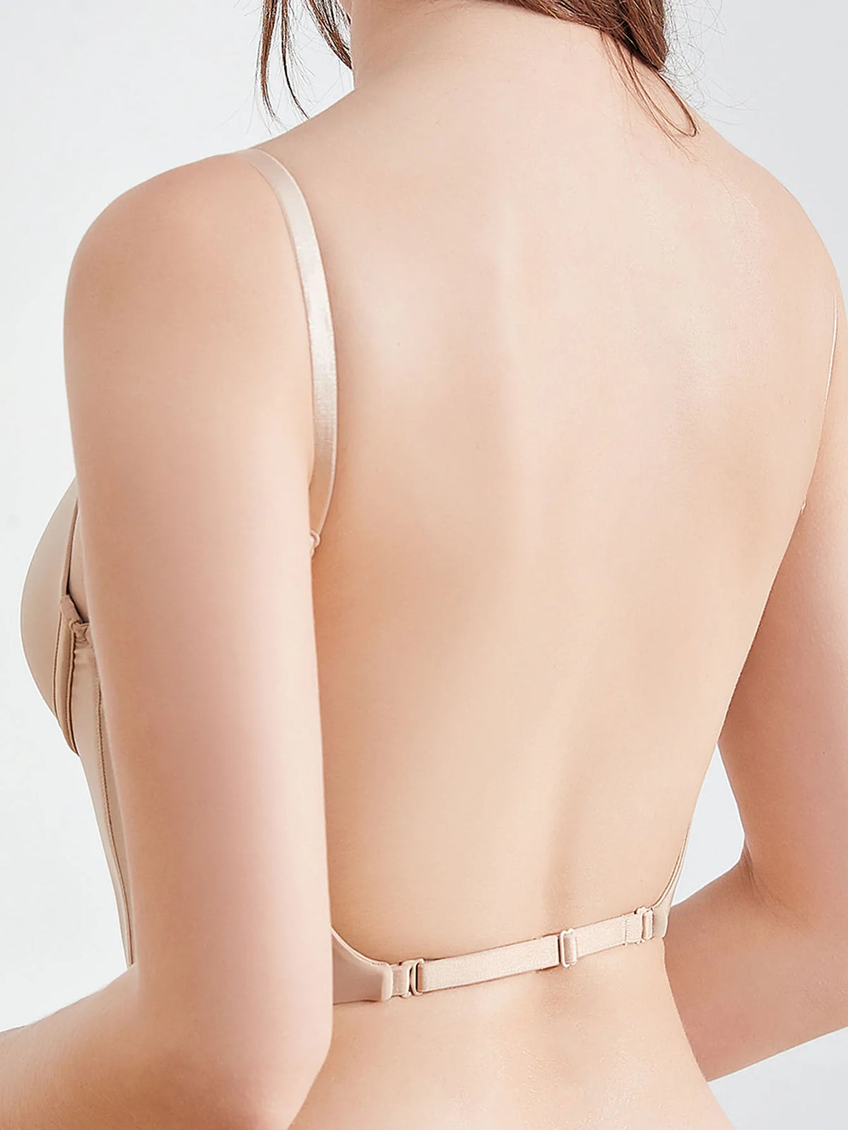 Sexy gathering U-shaped large backless underwear invisible back bra a variety of ways to wear halter bra